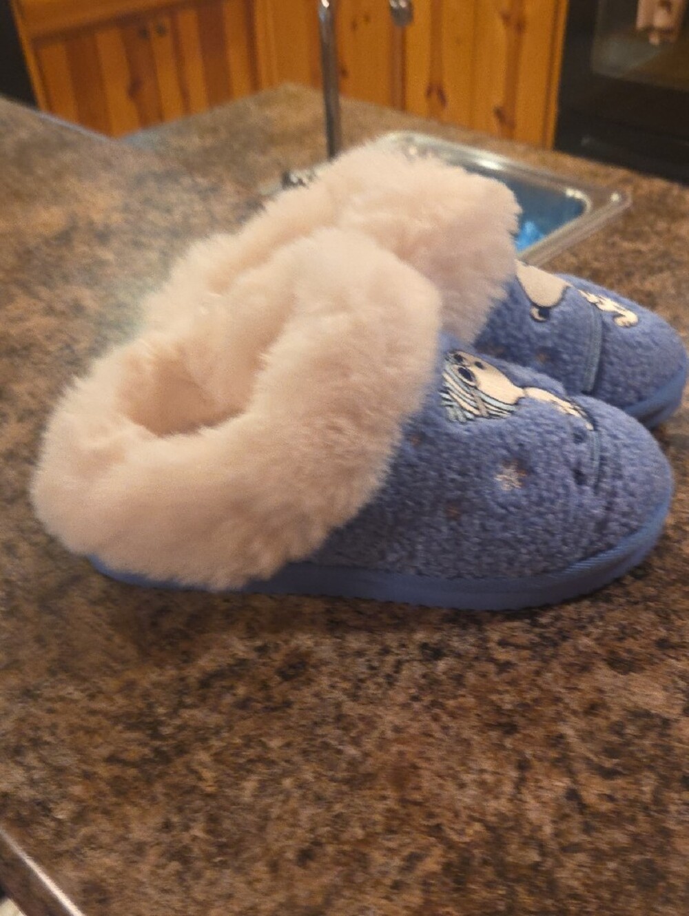 American Eagle Snoopy Fleece-Lined Slippers Ski Womens US 7 NWT NEW - Picture 5 of 8